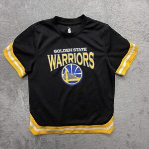 Golden State‎ Warriors UNK Shirt Boys L Black NBA Basketball Short Sleeve Crew
